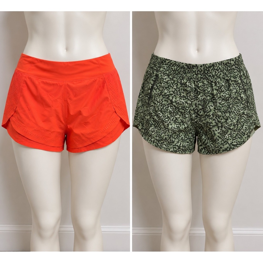 Athleta Hustle Shorts Womens 1X Lot of 2 Running Gym Yoga Athleisure Activewear